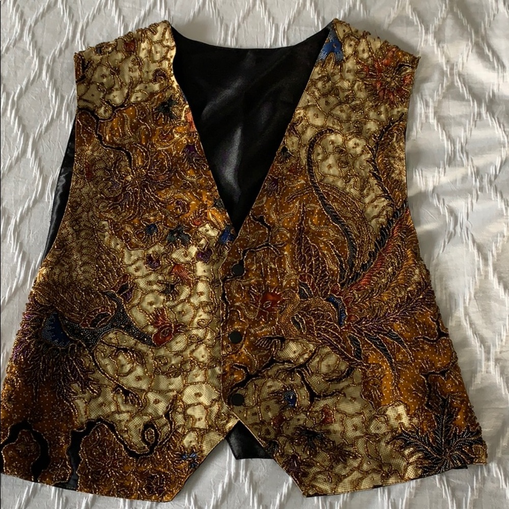 Kenar vintage beaded vest